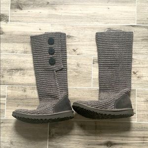 Grey UGG Sweater Boots